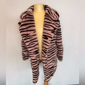 Baby Sara Super Soft Zebra Print Coat